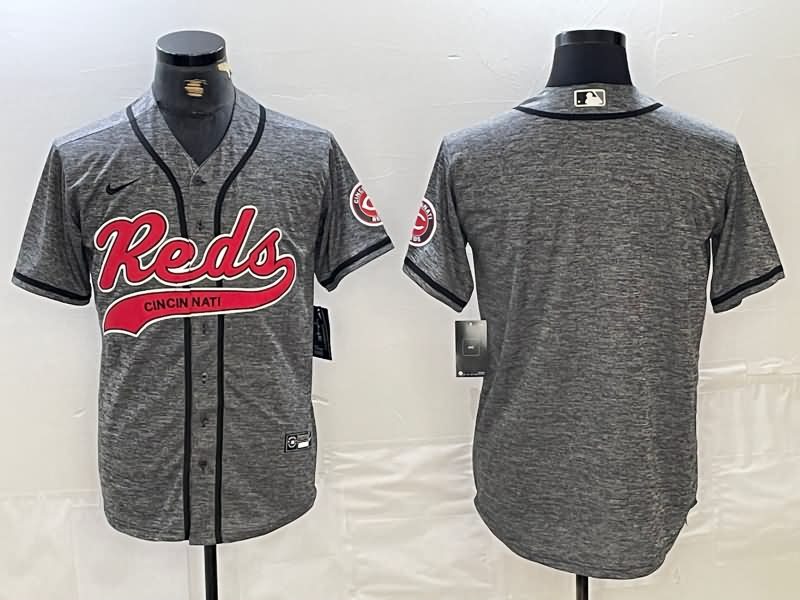 Cincinnati Reds Grey MLB Jersey 02