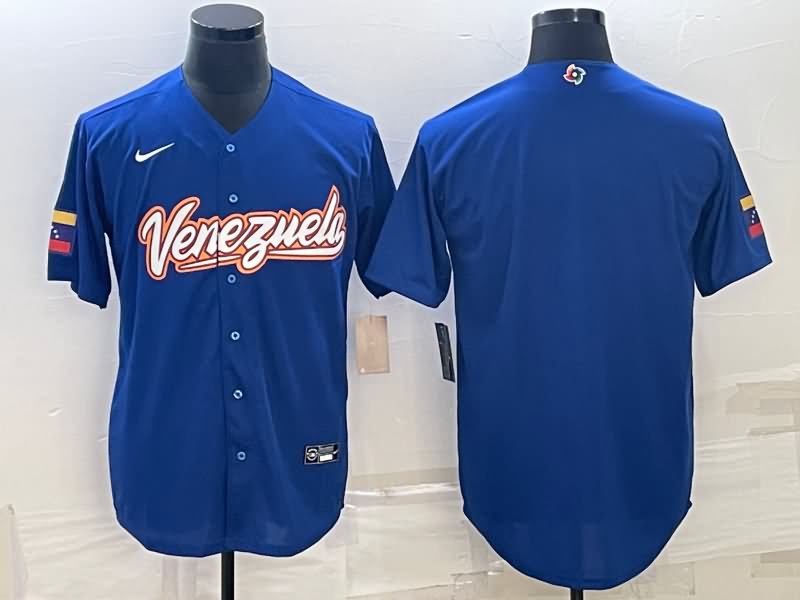 Venezuela Blue Baseball Jersey