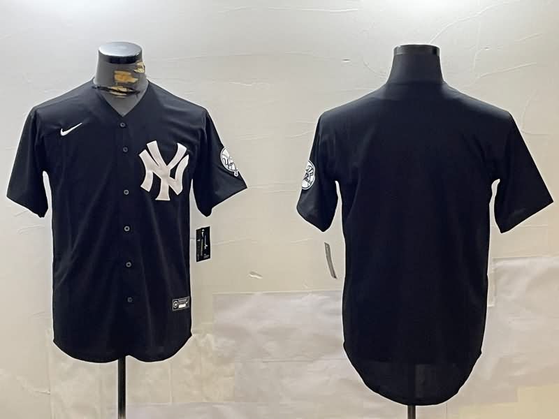 New York Yankees Black MLB Jersey 04