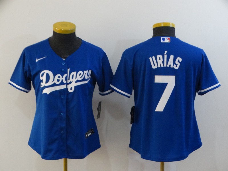 Los Angeles Dodgers URIAS #7 Blue Women MLB Jersey