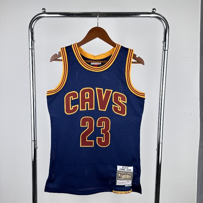 Cleveland Cavaliers 2015/16 Dark Blue Classics Basketball Jersey (Hot Press)