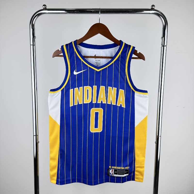 Indiana Pacers 20/21 Blue Basketball Jersey (Hot Press)