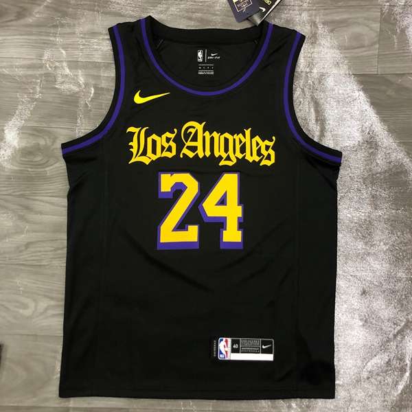 Los Angeles Lakers Black Basketball Jersey (Hot Press)