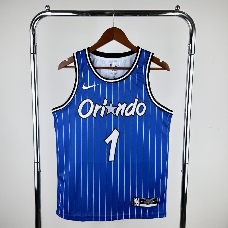 Orlando Magic 2018/19 Blue Classics Basketball Jersey (Hot Press)