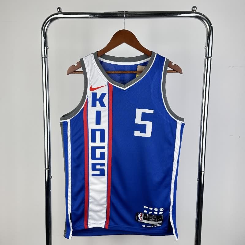 Sacramento Kings 23/24 Blue City Basketball Jersey (Hot Press)