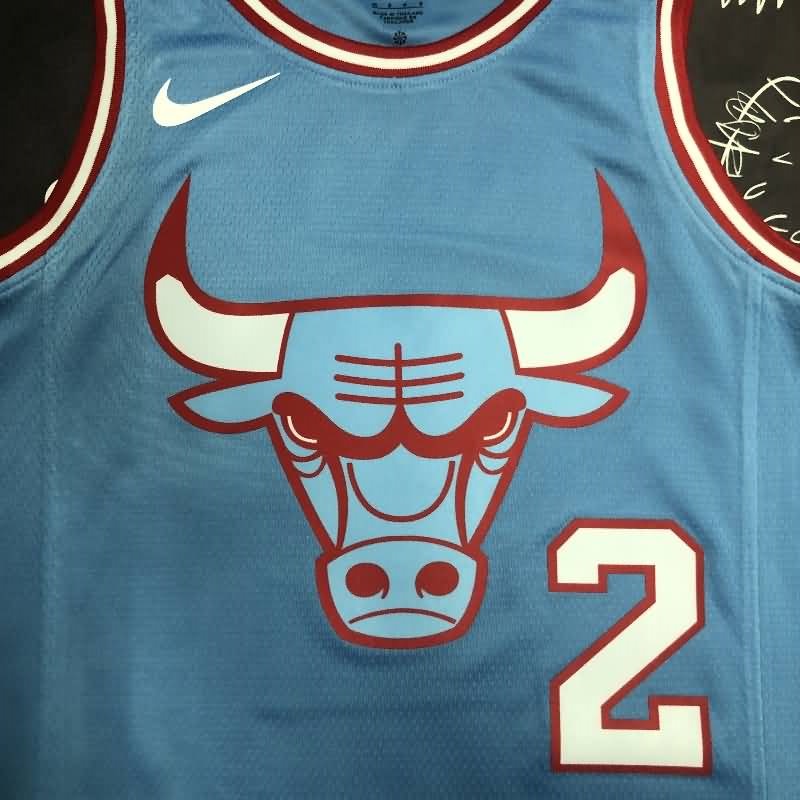 Chicago Bulls 20/21 BALL #2 Blue City Basketball Jersey (Hot Press)