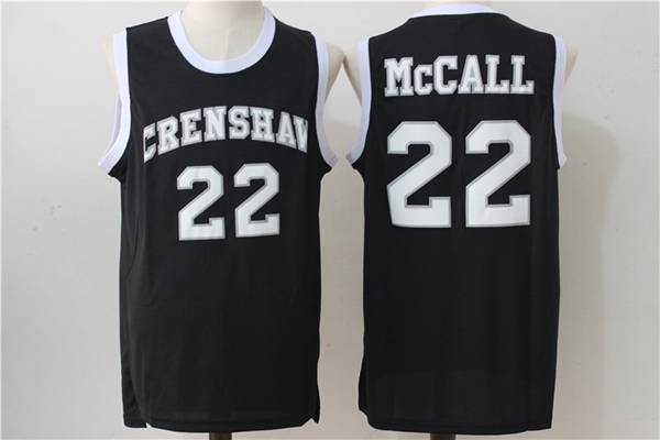 Movie McCALL #22 Black Basketball Jersey (Stitched)
