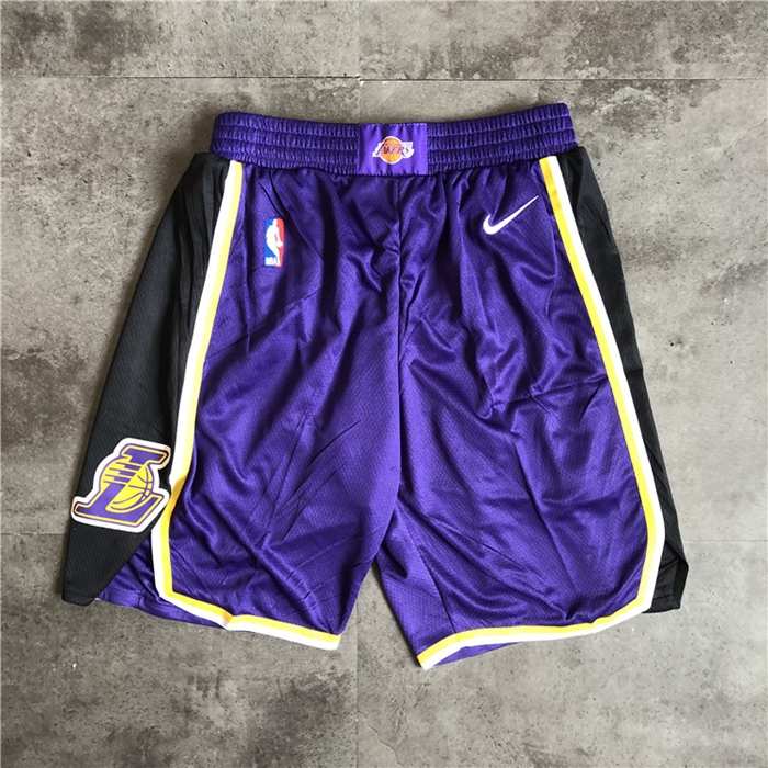 Los Angeles Lakers Purples Basketball Shorts 02