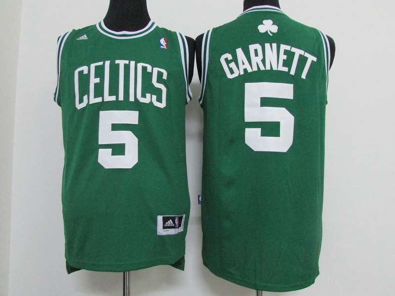 Boston Celtics GARNETT #5 Green Classics Basketball Jersey (Stitched)
