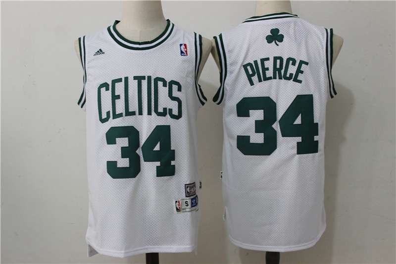 Boston Celtics PIERCE #34 White Classics Basketball Jersey (Stitched)
