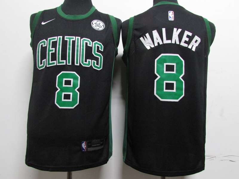 Boston Celtics WALKER #8 Black Basketball Jersey (Stitched)