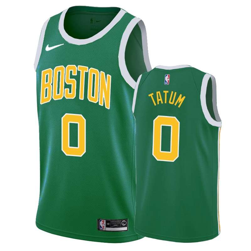 Boston Celtics TATUM #0 Green Basketball Jersey (Stitched)