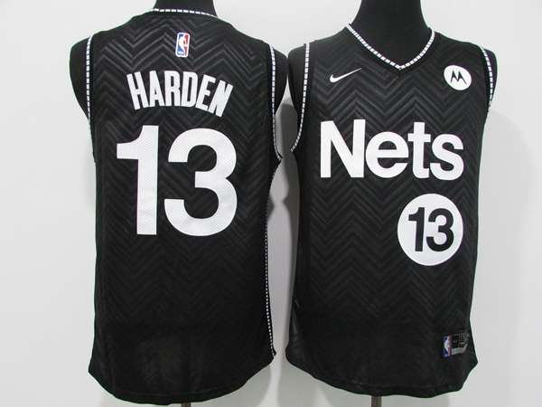 Brooklyn Nets 20/21 HARDEN #13 Black Basketball Jersey (Stitched) 02