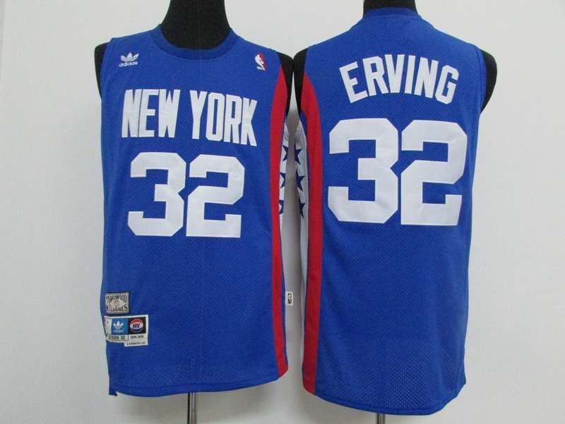 Brooklyn Nets ERVING #32 Blue Classics Basketball Jersey (Stitched)