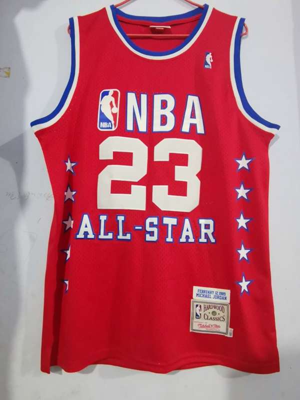 Chicago Bulls 1989 JORDAN #23 Red ALL-STAR Classics Basketball Jersey (Stitched)