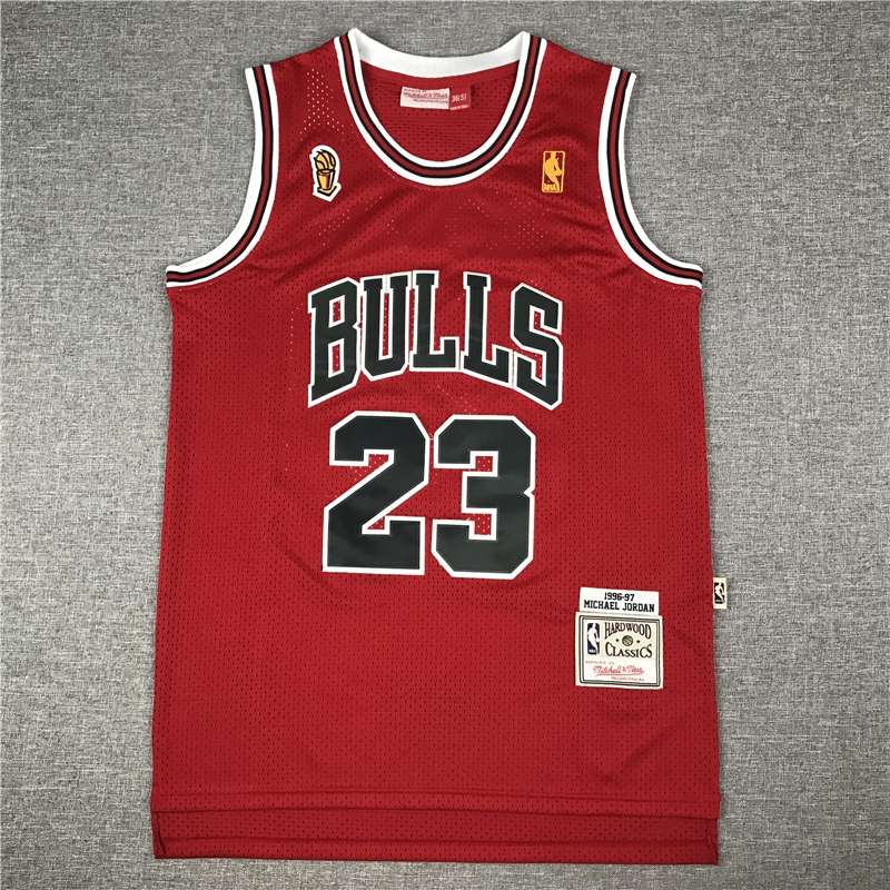 Chicago Bulls 96/97 JORDAN #23 Red Champion Classics Basketball Jersey (Stitched)