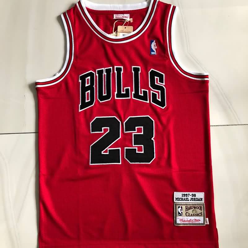 Chicago Bulls 1997/98 JORDAN #23 Red Classics Basketball Jersey 03 (Closely Stitched)