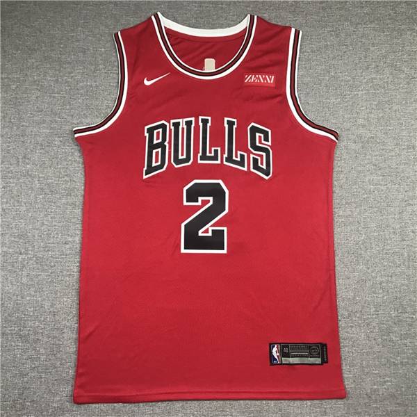 Chicago Bulls BALL #2 Red Basketball Jersey (Stitched)