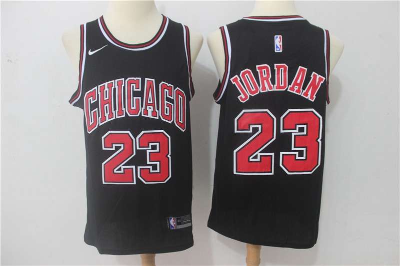 Chicago Bulls JORDAN #23 Black Classics Basketball Jersey (Stitched) 04