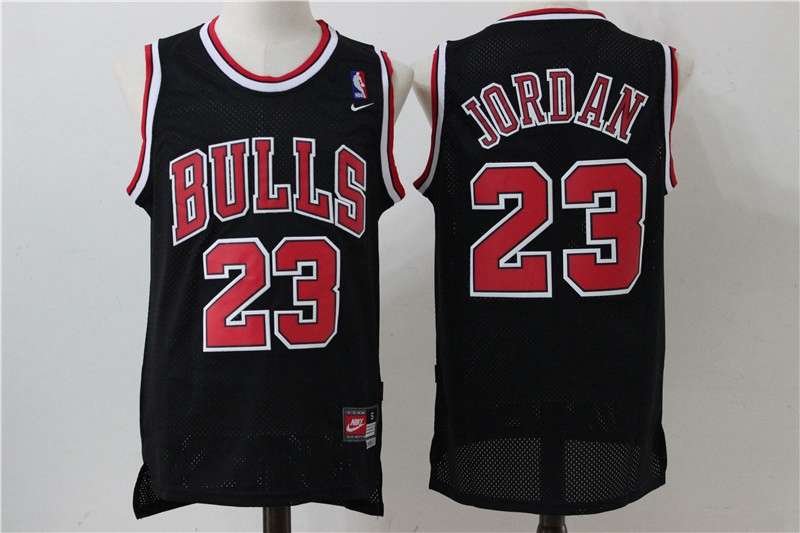 Chicago Bulls JORDAN #23 Black Classics Basketball Jersey (Stitched) 05