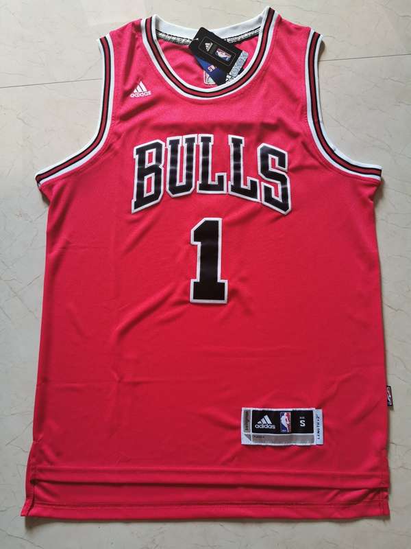 Chicago Bulls ROSE #1 Red Classics Basketball Jersey (Stitched)