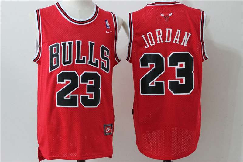Chicago Bulls JORDAN #23 Red Classics Basketball Jersey (Stitched) 04