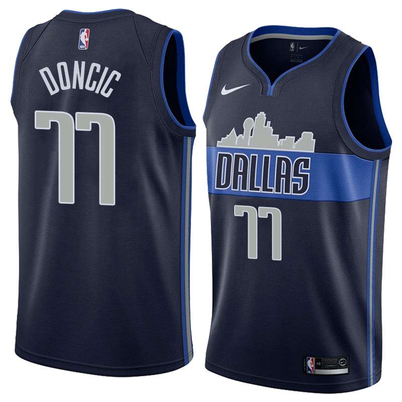 Dallas Mavericks 2020 DONCIC #77 Dark Blue Basketball Jersey (Stitched)