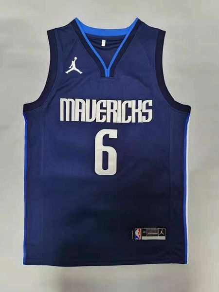 Dallas Mavericks 20/21 PORZINGIS Dark #6 Blue AJ Basketball Jersey (Stitched)