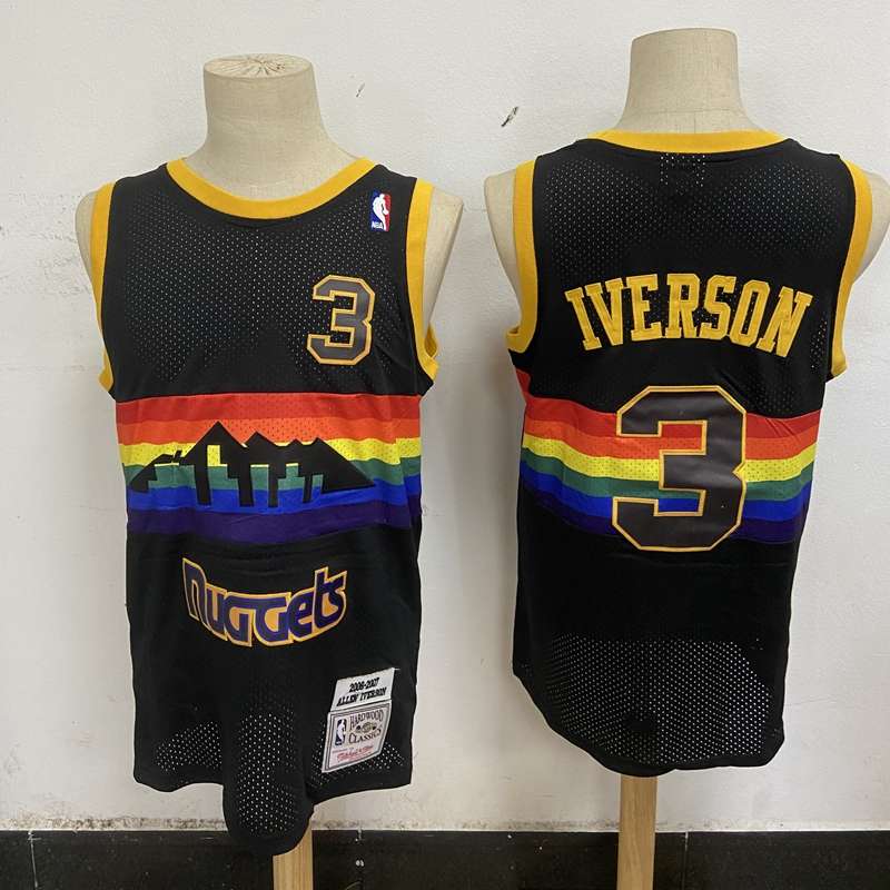 Denver Nuggets 06/07 IVERSON #3 Black Classics Basketball Jersey (Stitched)