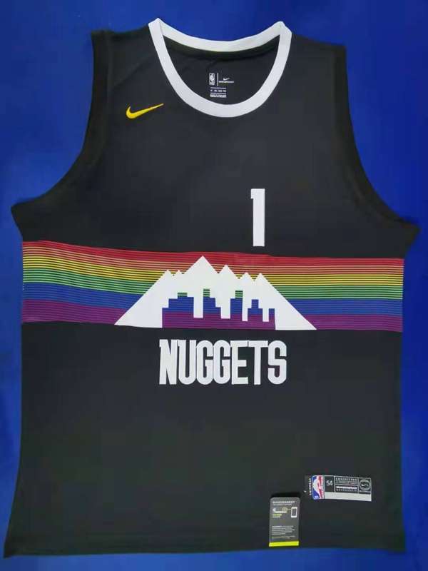 Denver Nuggets 2020 PORTERJR. #1 Black City Basketball Jersey (Stitched)