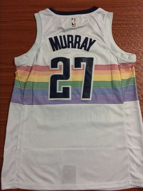 Denver Nuggets 2020 MURRAY #27 White City Basketball Jersey (Stitched)