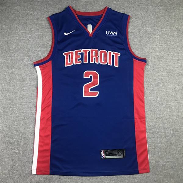 Detroit Pistons 20/21 CUNNINGHAM #2 Blue Basketball Jersey (Stitched)
