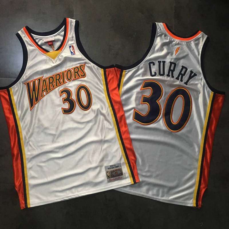 Golden State Warriors 09/10 CURRY #30 White Classics Basketball Jersey (Closely Stitched)