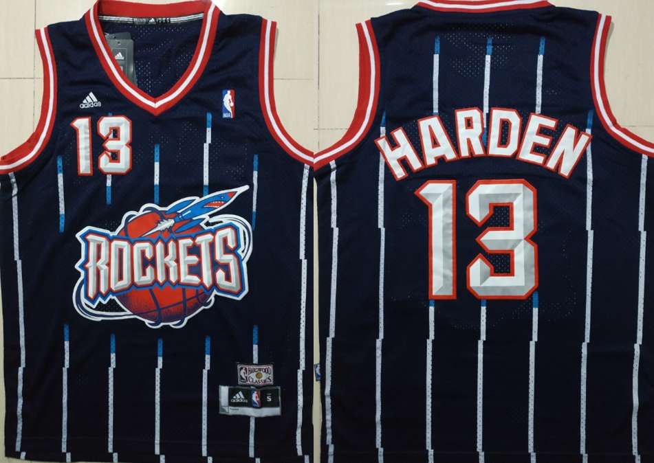 Houston Rockets HARDEN #13 Dark Blue Classics Basketball Jersey (Stitched)