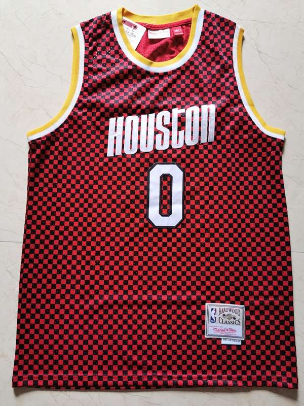 Houston Rockets WESTBROOK #0 Red Classics Basketball Jersey (Stitched)