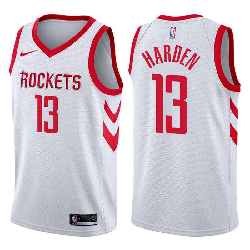 Houston Rockets HARDEN #13 White Basketball Jersey (Stitched)