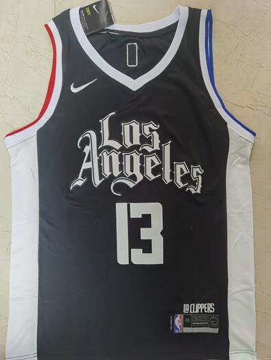 Los Angeles Clippers 20/21 GEORGE #13 Black City Basketball Jersey (Stitched)