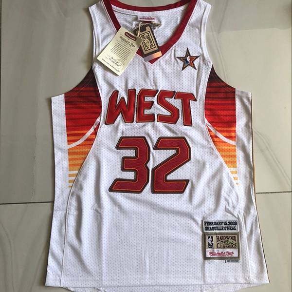 Los Angeles Lakers 2009 O NEAL #32 White ALL-STAR Classics Basketball Jersey (Closely Stitched)