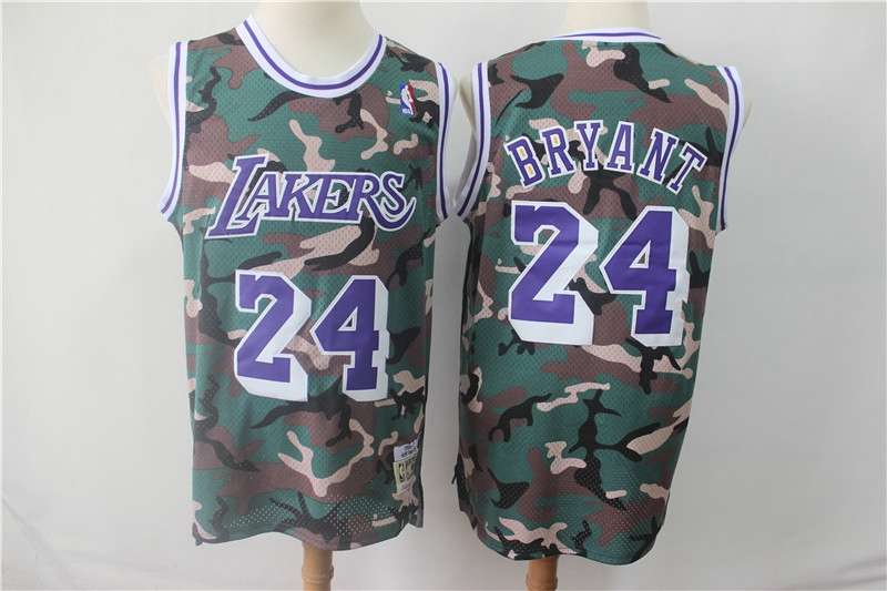 Los Angeles Lakers 2019 BRYANT #24 Camouflage Basketball Jersey (Stitched)