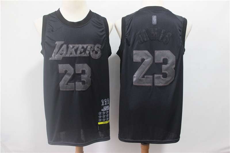 Los Angeles Lakers 2019 JAMES #23 Black MVP Basketball Jersey (Stitched)