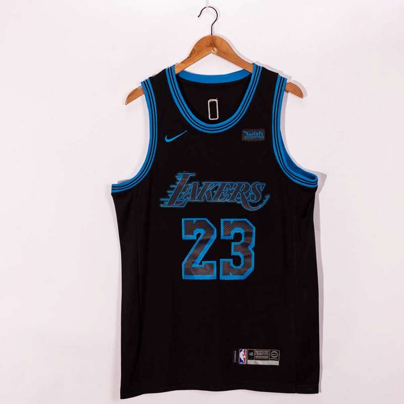 Los Angeles Lakers 20/21 JAMES #23 Black City Basketball Jersey (Stitched)