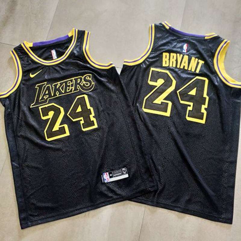 Los Angeles Lakers 2020 BRYANT #24 Black City Basketball Jersey (Closely Stitched)