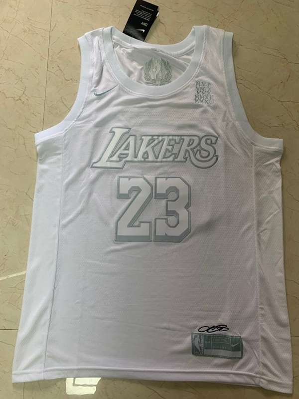 Los Angeles Lakers 2020 JAMES #23 White MVP Basketball Jersey (Stitched)