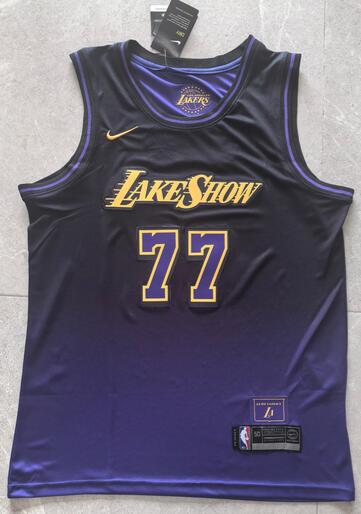 Los Angeles Lakers 24/25 DONCIC #77 Purple Basketball Jersey (Stitched)