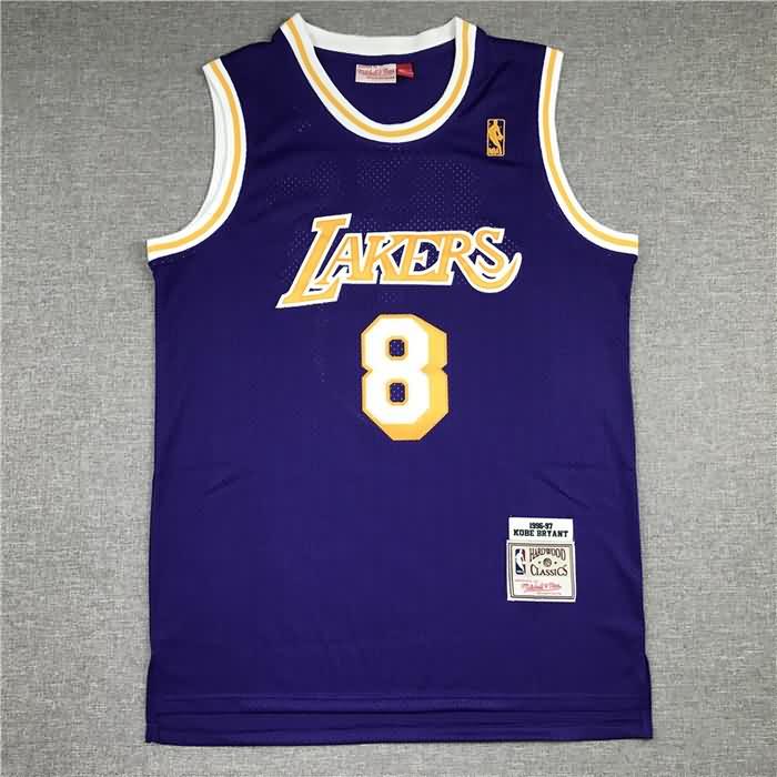 Los Angeles Lakers 1996/97 BRYANT #8 Purple Classics Basketball Jersey (Stitched)