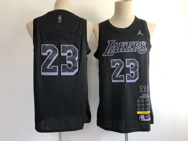 Los Angeles Lakers JAMES #23 Black MVP Basketball Jersey (Stitched)