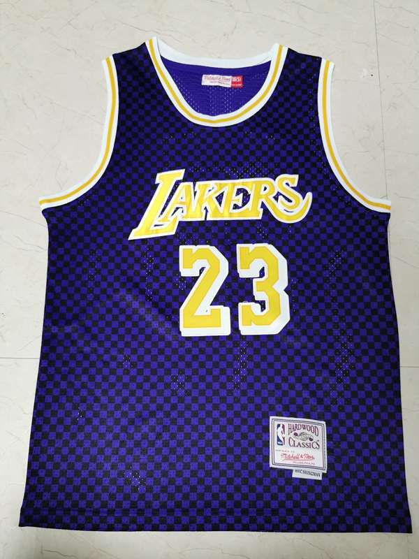 Los Angeles Lakers JAMES #23 Purple Classics Basketball Jersey (Stitched)