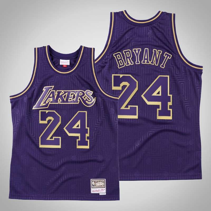 Los Angeles Lakers BRYANT #24 Purples Basketball Jersey (Stitched) 04