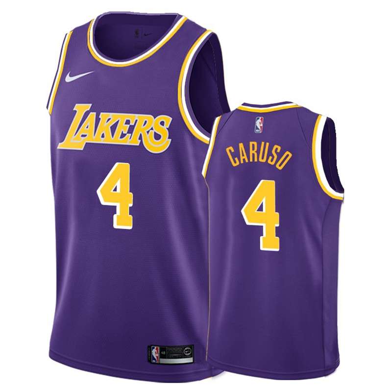 Los Angeles Lakers CARUSO #4 Purple Basketball Jersey (Stitched)