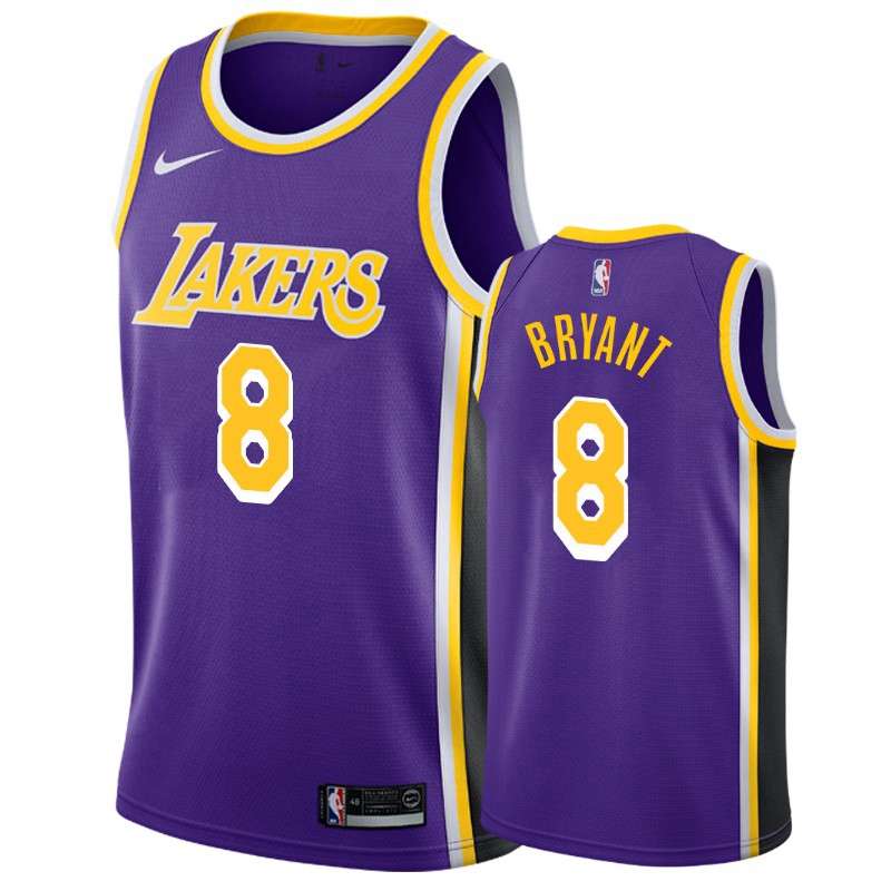 Los Angeles Lakers BRYANT #8 Purple Basketball Jersey (Stitched)